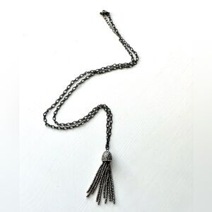Hot Topic Sparkle Fringe Necklace
